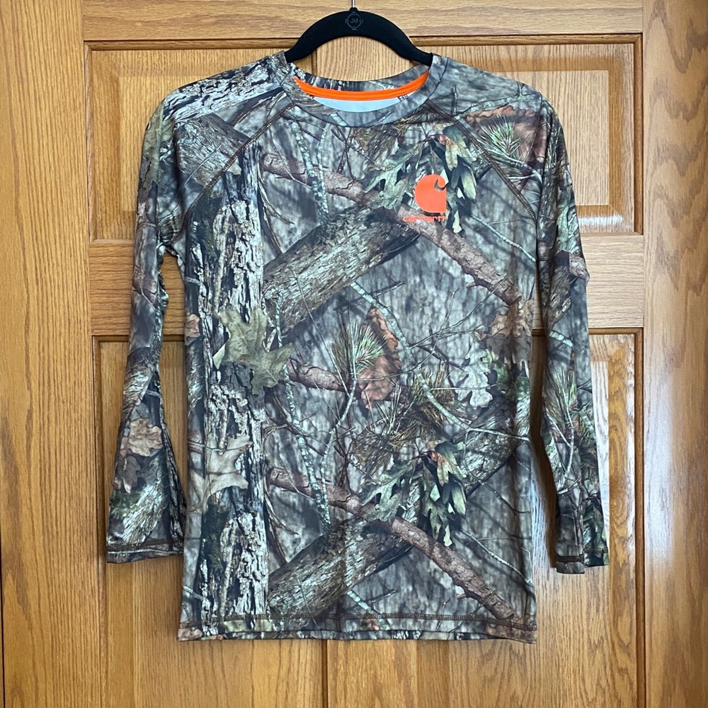 Carhartt Force Kids' Camo Long Sleeve Tee